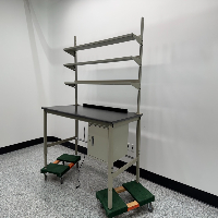 Global Industrial 6' Laboratory Bench With Shelves image 1